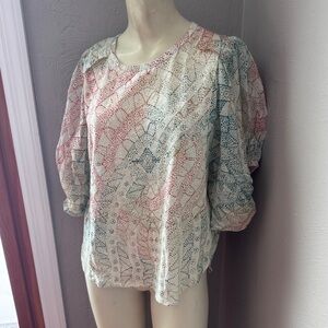 Eri & Ali blouse with puffy sleeves size Xs